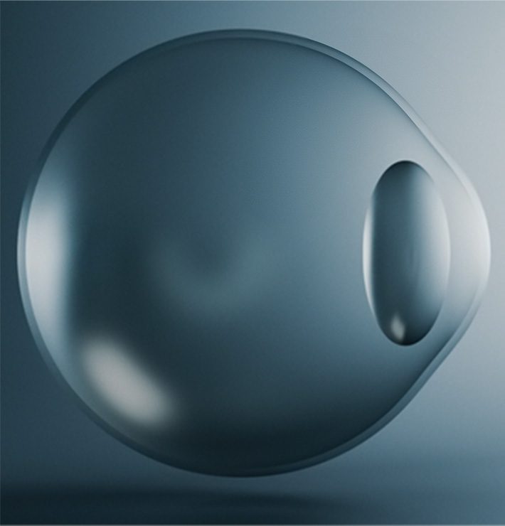 Slider infographic: Eye without implant